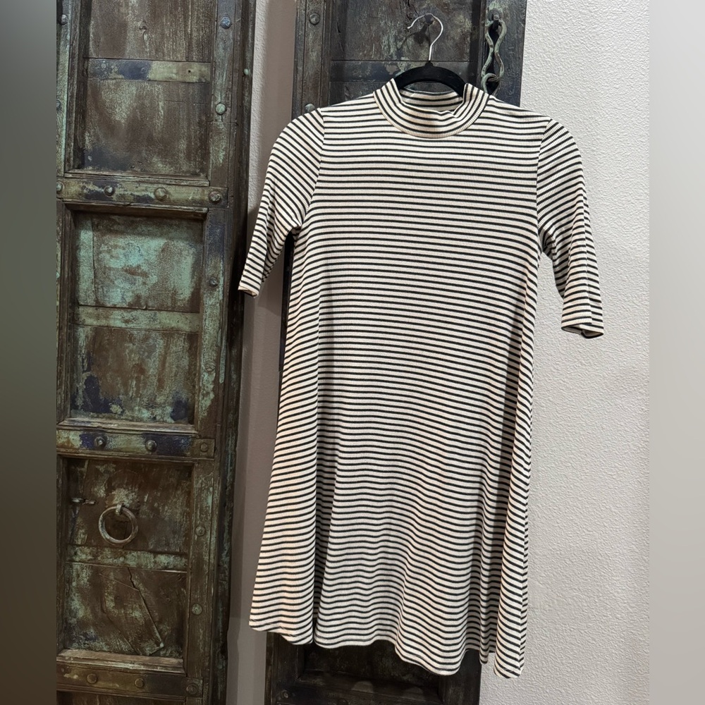 Maitai Black and White Striped Dress